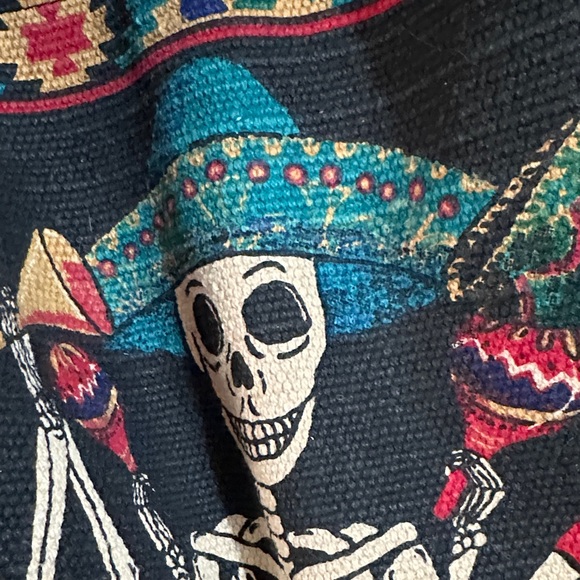 Colorful Skeleton Design Shoulder Bag - Picture 3 of 6